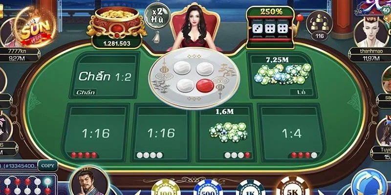 Áp dụng gấp thếp khi chơi xóc đĩa livestream